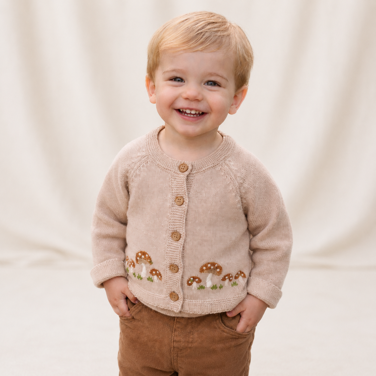 Alvaro Mushroom Cardigan