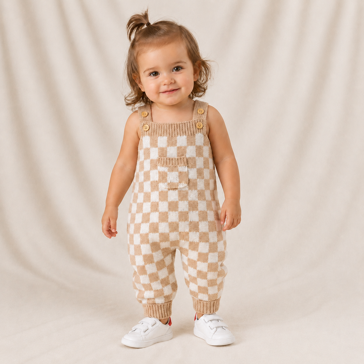Luca Checkered Overalls