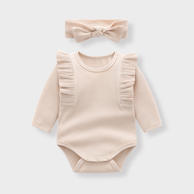 Moza Ruffle Onesie & Headband Set