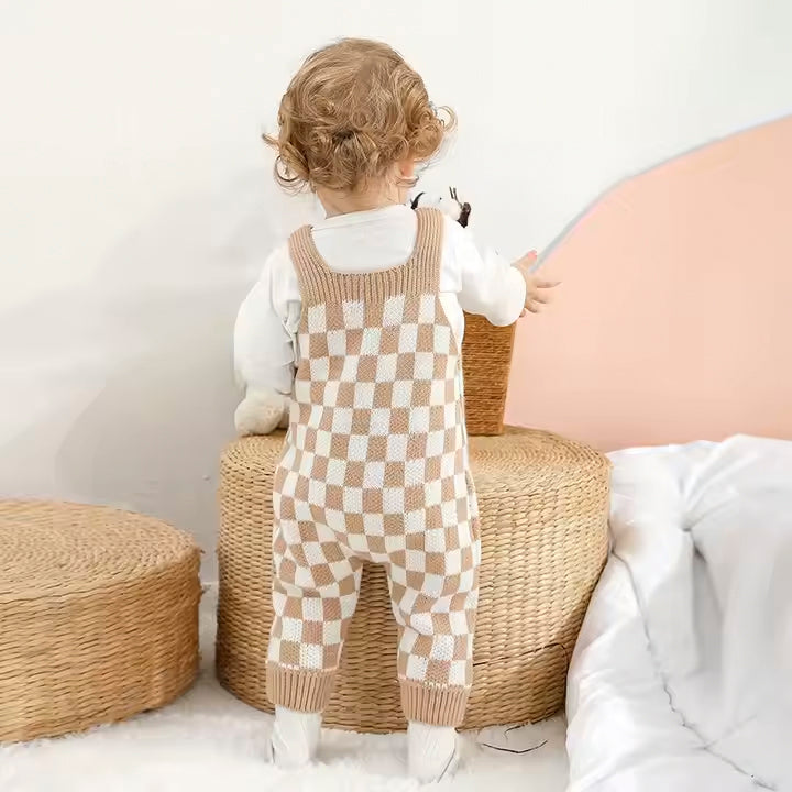 Luca Checkered Overalls