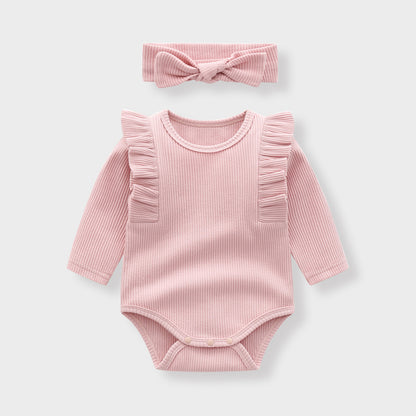 Moza Ruffle Onesie & Headband Set