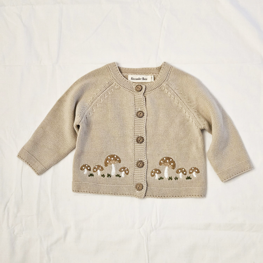 Alvaro Mushroom Cardigan