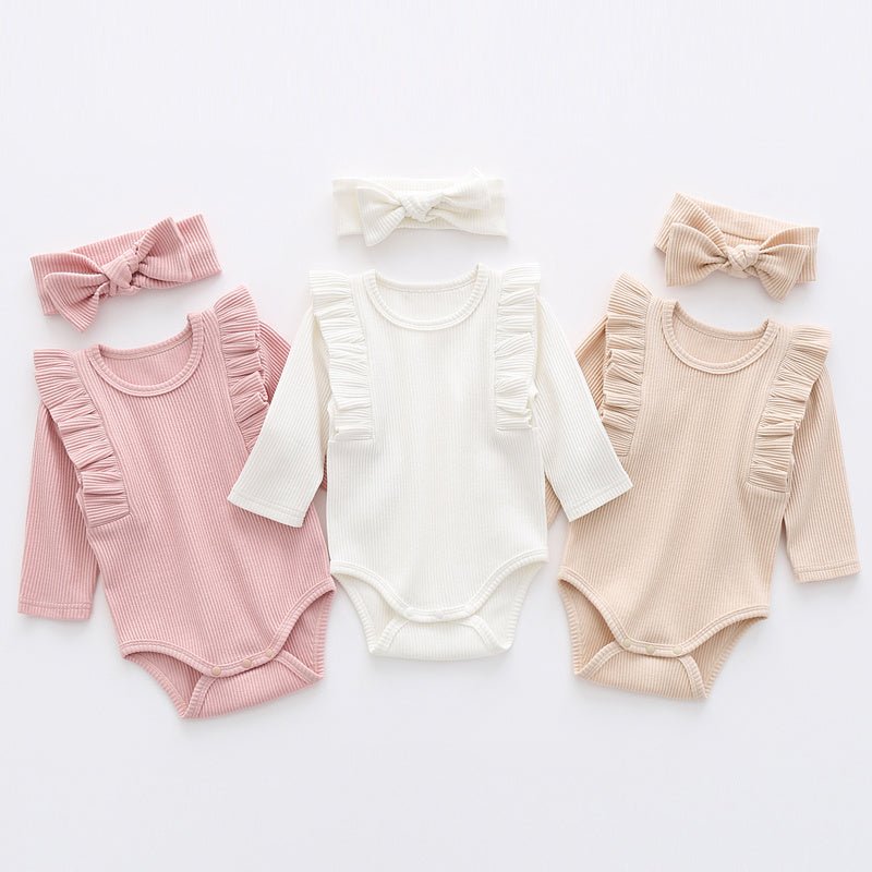 Moza Ruffle Onesie & Headband Set