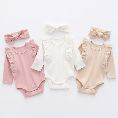 Moza Ruffle Onesie & Headband Set