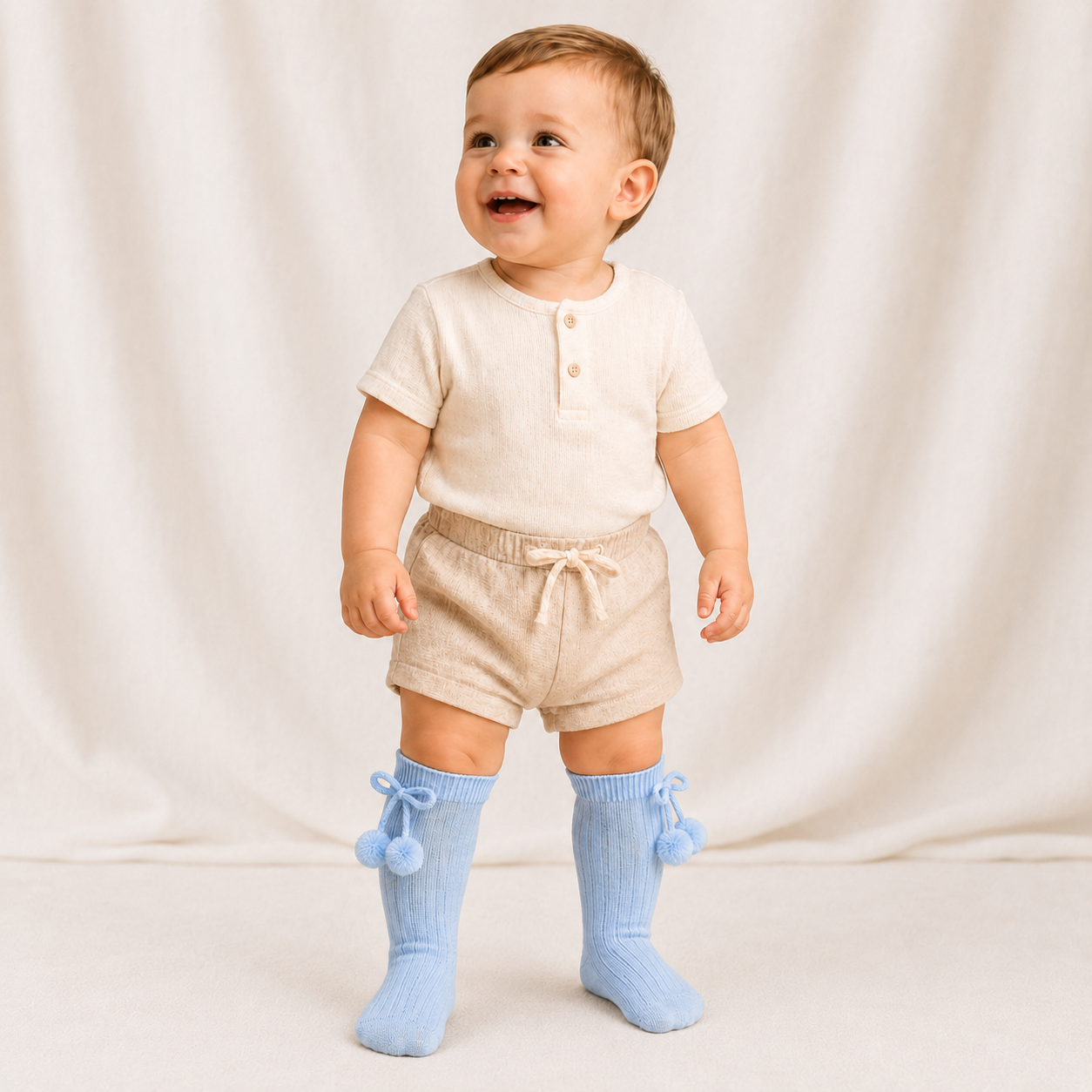 Light Blue Celine Socks