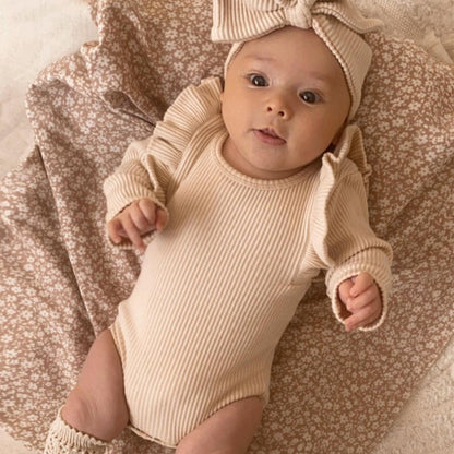 Moza Ruffle Onesie & Headband Set